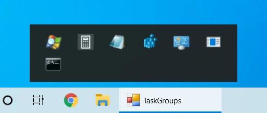 Taskbar icons